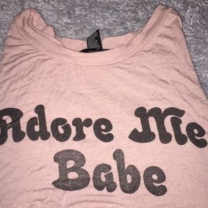 Adore me babe forever 21 crop top